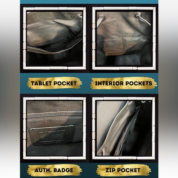 Coach Mens Sprint Backpack In Signature Jacquard ✨NWT✨ MSRP $750 Style#CE523 - Picture 7 of 9